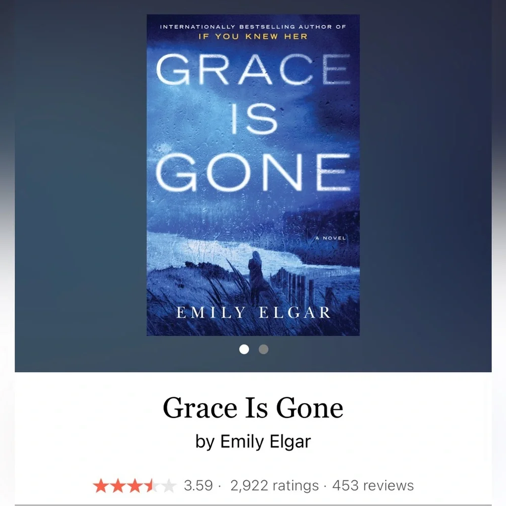 Grace is Gone By Emily Elgar Paperback Book Mystery Thriller